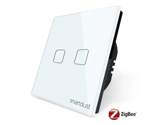 Сенсорный Zigbee выключатель SK-Z802-01 – 2 клавиши